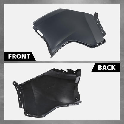 G-PLUS Rear Bumper Cover Fascia Passenger Right Side Compatible with Jeep Cherokee 2014-2018 Black