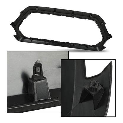 G-PLUS Front Upper Grille Outer Frame Surround Compatible with Toyota Tacoma 2016-2022 Matte Black
