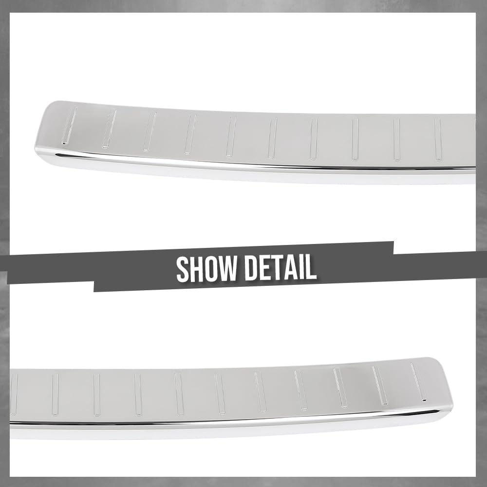 G-PLUS Rear Bumper Skid Plate Compatible with Benz X164 GL-Class GL450 GL500 GL550 2009-2012 A1648840190 Silver