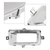 G-PLUS Fog Light Trim Set Compatible with Chevy Silverado 1500 High Country, LT, LTZ, WT 2014-2015/ Silverado 1500 LS, SSV 2015 Left&Right Chrome Silver 22944879, 22944880