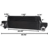 G-PLUS Performance Aluminum Front Mount Intercooler Kit, Compatible with BMW F54 F55 F56 F57 2014 Up Black #200001076