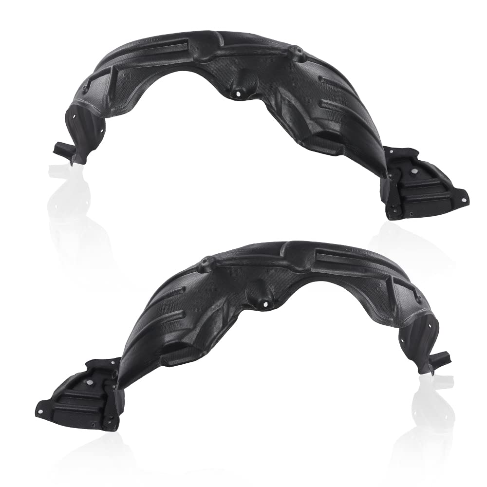 G-PLUS Front Inner Fender Liner Splash Shield Compatible with Toyota Yaris 2007-2012 Driver & Passenger Side 53875-52180 53876-52180 TO1250120 TO1251120