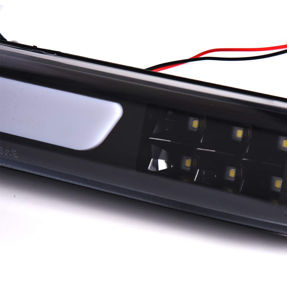 G-PLUS LED 3rd Brake Light High Mount Stop Light Compatible with Chevy Colorado/GMC Canyon 04-12 Cargo Light Lamp White Cover Black Bottom