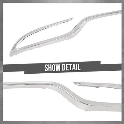 G-PLUS Rear Bumper Molding Chrome Compatible with Benz C300 Sedan 2015-2018 Fit Models Without AMG Styling Package 2058851621, MB1144119 Silver
