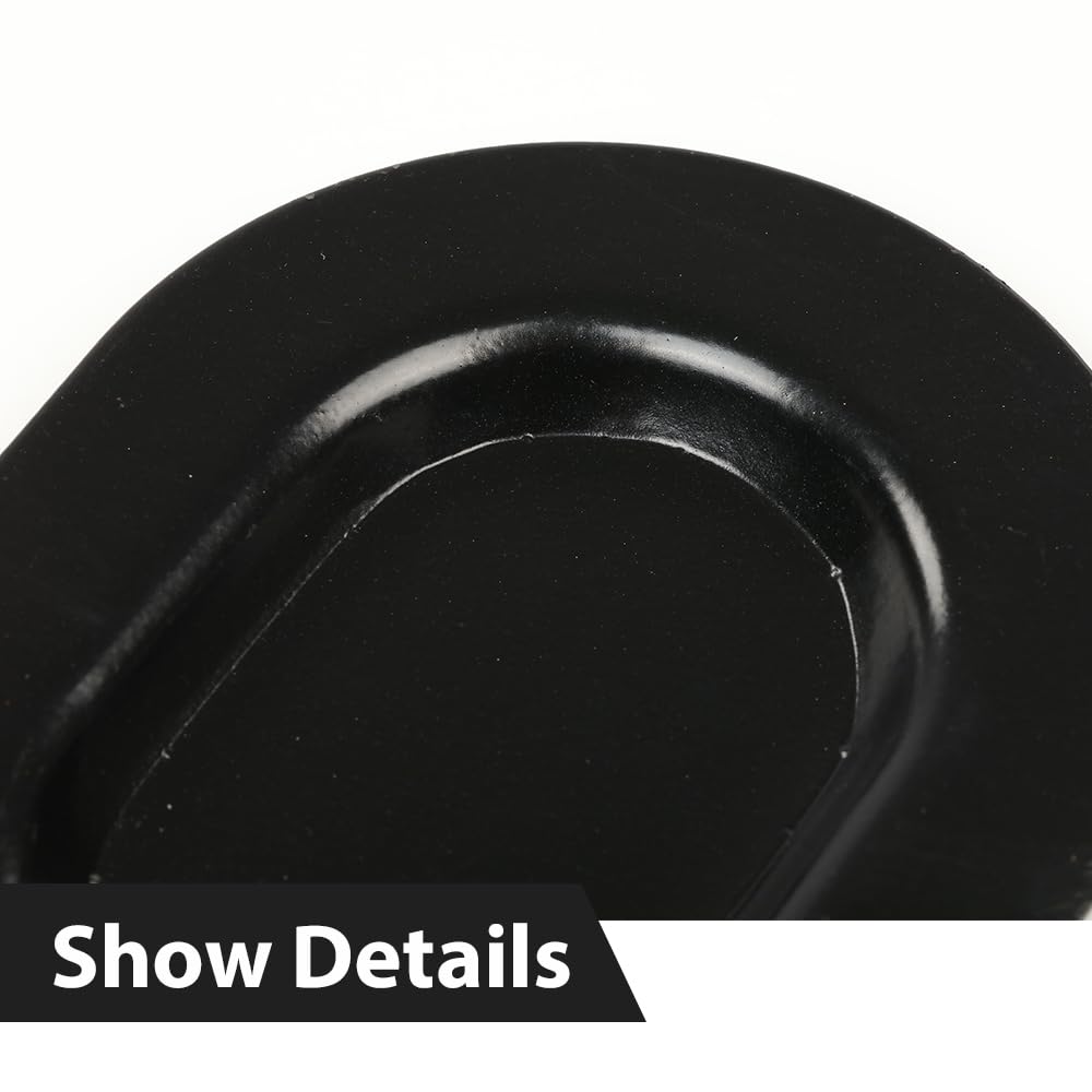 G-PLUS Trunk Floor Pan Drain Plug Plate Set Compatible with A-body/Chevelle/GTO/442/GS 1967-1972,Fit All GM Big Car & All GM 1967-1977,Fit Chevy Camaro/Pontiac Firebird 1967-1981 4 PCS Metal