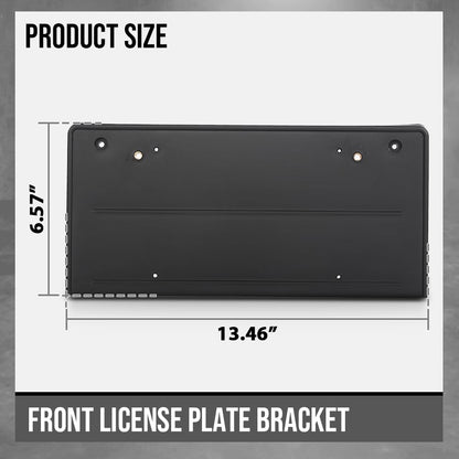 G-PLUS Front License Plate Bracket Compatible with BMW 325xi Base 2006,Fit Models Without M Sport Package 51117058449, BM1068119 Black