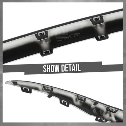 G-PLUS Front Bumper Molding Trim Cover Compatible with Benz C300 2019-2023 For Models With AMG Styling 2058858902, 2058859002 Glossy Black