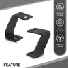 G-PLUS Upper Hood Ditch Cube LED Light Mount Brackets Compatible with Ford F150 SVT Raptor 2017-2023,Fit Ford F150 2015-2023