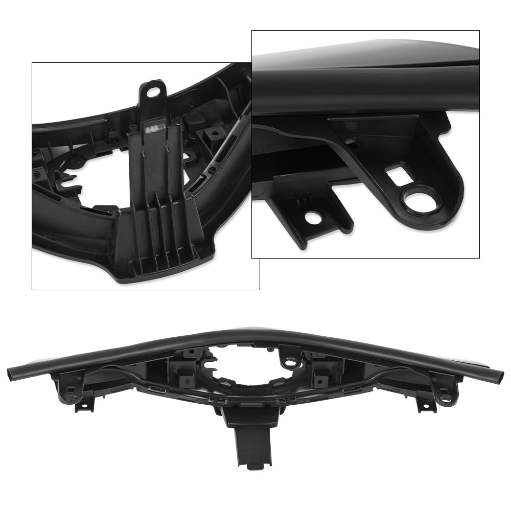 G-PLUS Front Upper Bumper Grille Assembly Gloss Black Compatible with Toyota CHR 2018-2019 53112F4010 53111F4901 53111F4010 TO1200416 TO1200417