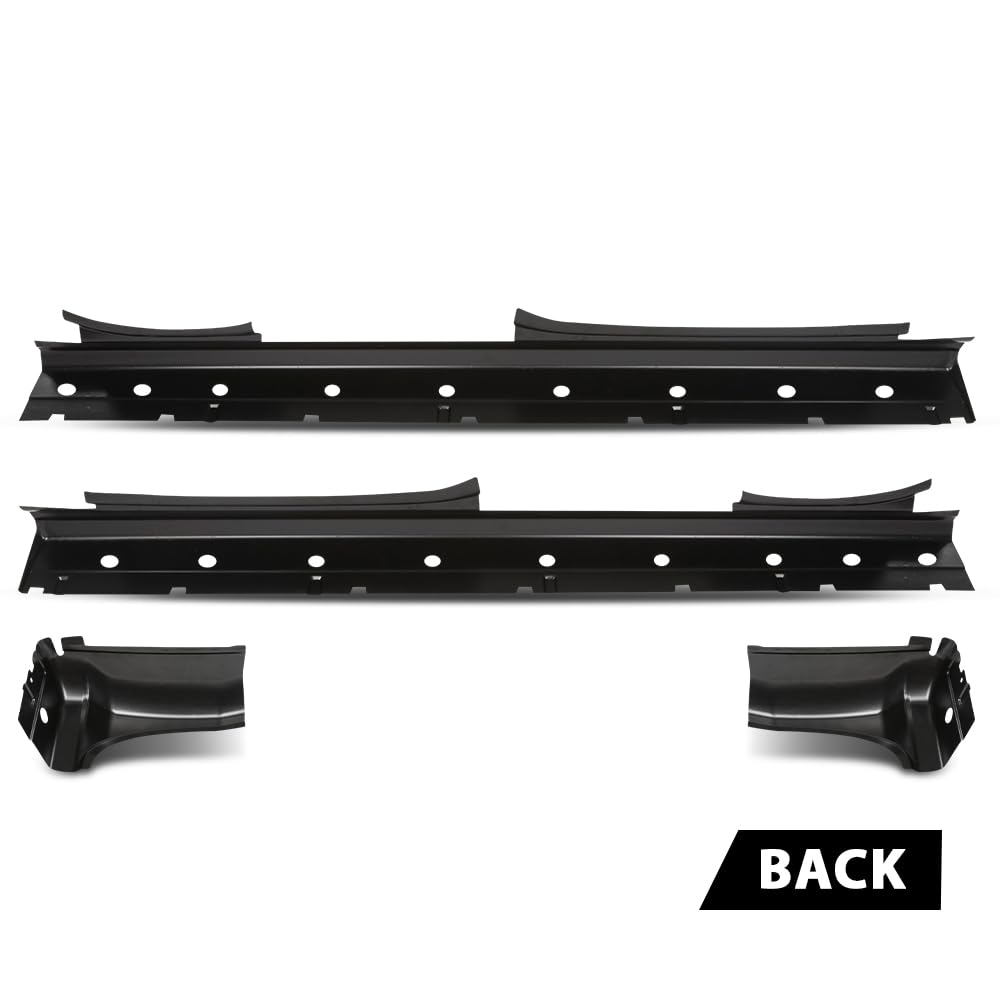 G-PLUS Rocker Panels & Cab Corner Kit 4PCS, Compatible with Chevy Silverado GMC Sierra Pickup 2014-2018 Double Cab