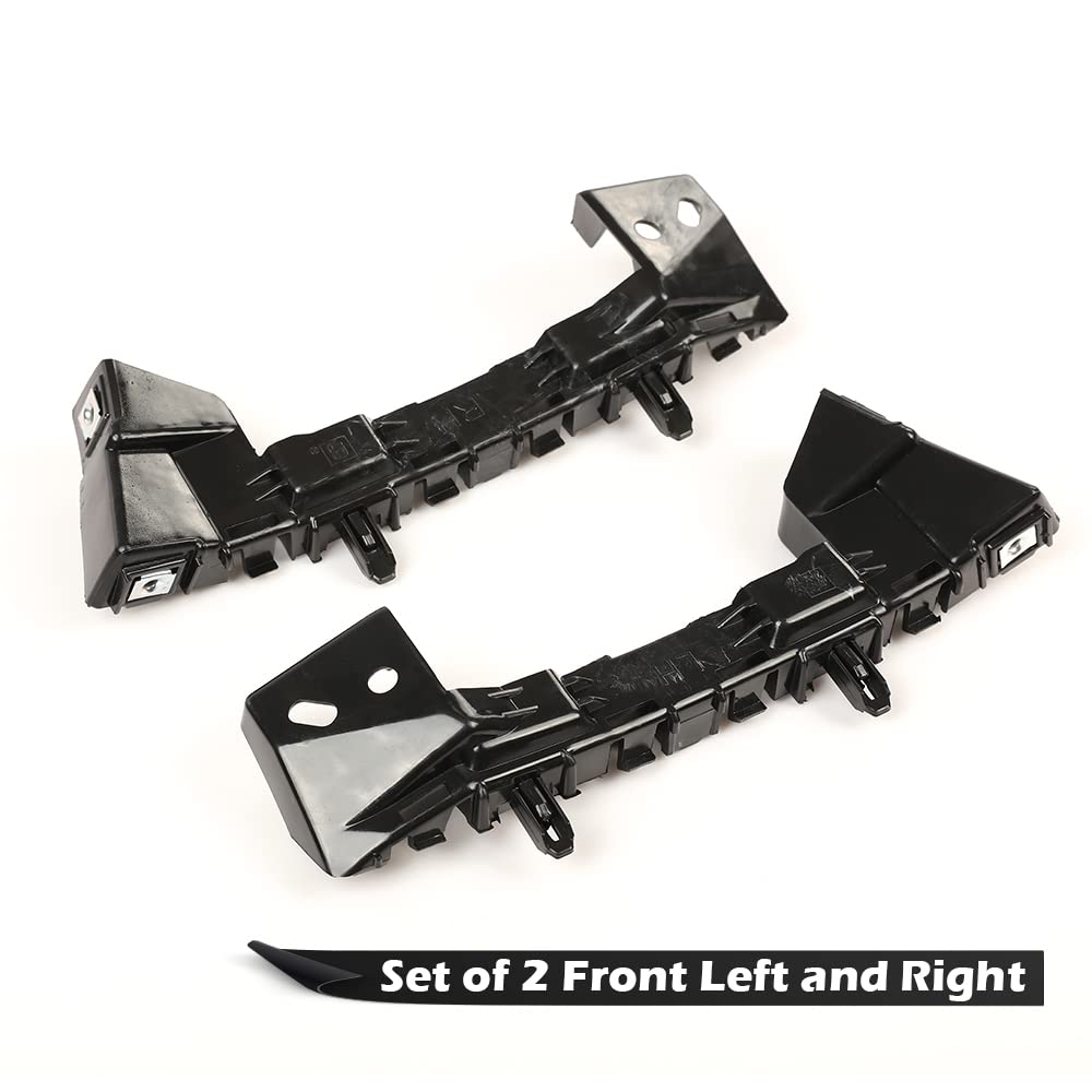 G-PLUS Front Left and Right Bumper Retainer Brackets Compatible with 2016-2019 Chevy Cruze Front Bumper Support Mount Support Bracket 2pcs 84229330 GM1042139 84229332 GM1043139