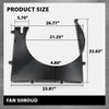 G-PLUS Radiator Fan Shroud Compatible with LR4 2010-2016,Fit Range Rover Sport 2010-2013