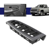 G-PLUS Window Switch Bezel Cover Driver Side, Push Button, Manual, Dark Gray, Compatible with Chevy Silverado/GMC Sierra 2003-2007