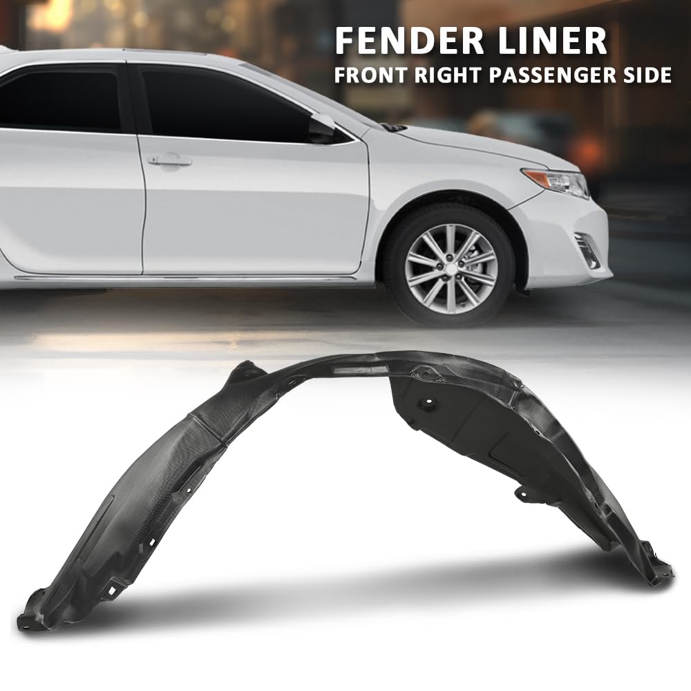 G-PLUS Front Passenger Side Fender Liner Compatible with Toyota Camry L LE XLE 2012-2014,Fit Toyota Camry Hybrid 2012-2014 TO1249160