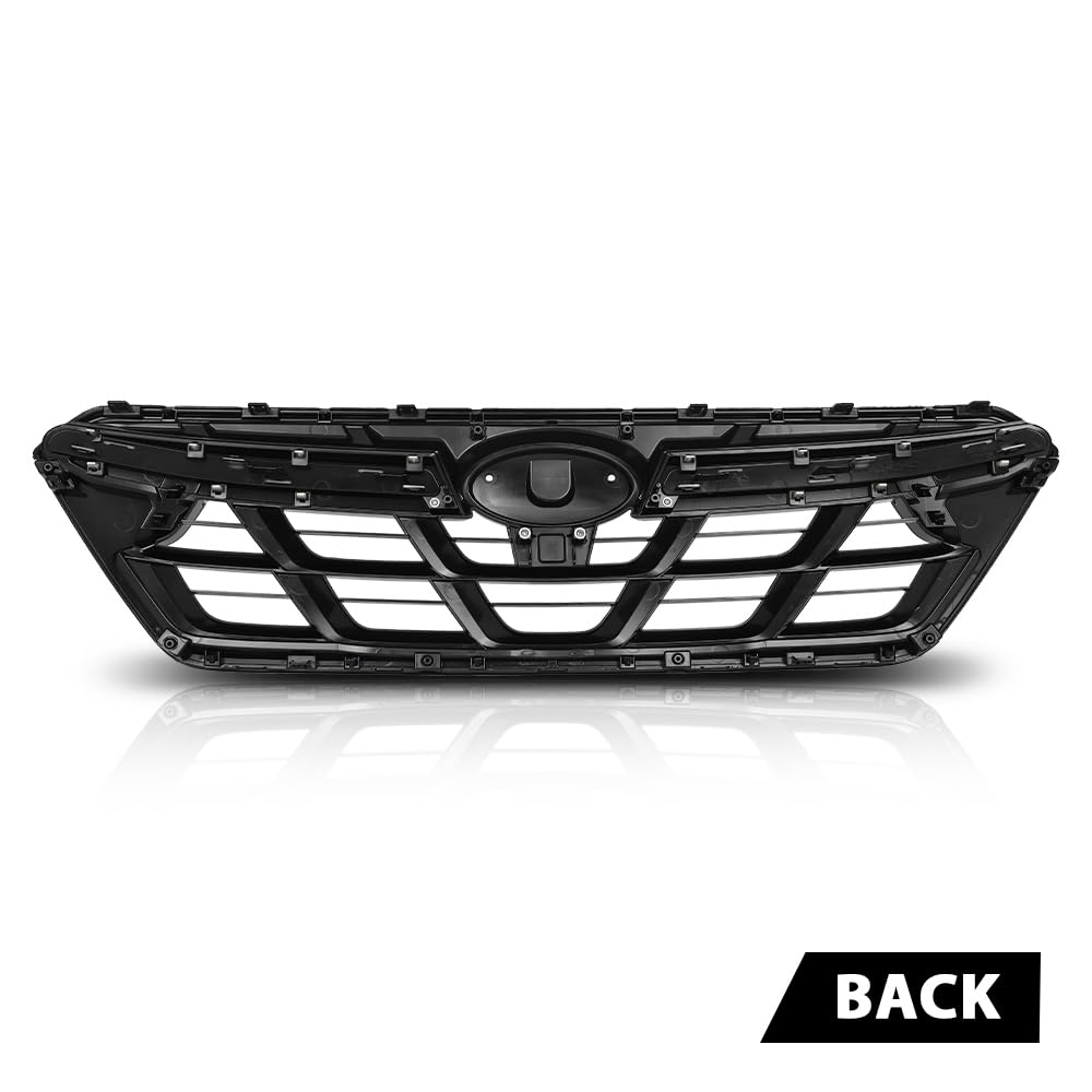 G-PLUS Front Bumper Grille Grill Dark Grey & Black Trim Compatible with Subaru Crosstrek 2021-2023 J1010FL320
