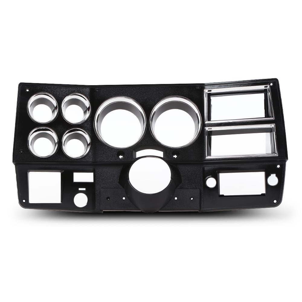G-PLUS Truck Dash Bezel Panel with A/C Wiper Switch Hole Lower Cover Compatible with Chevy GMC Truck Blazer Suburban 1981-1983 Black 14023004