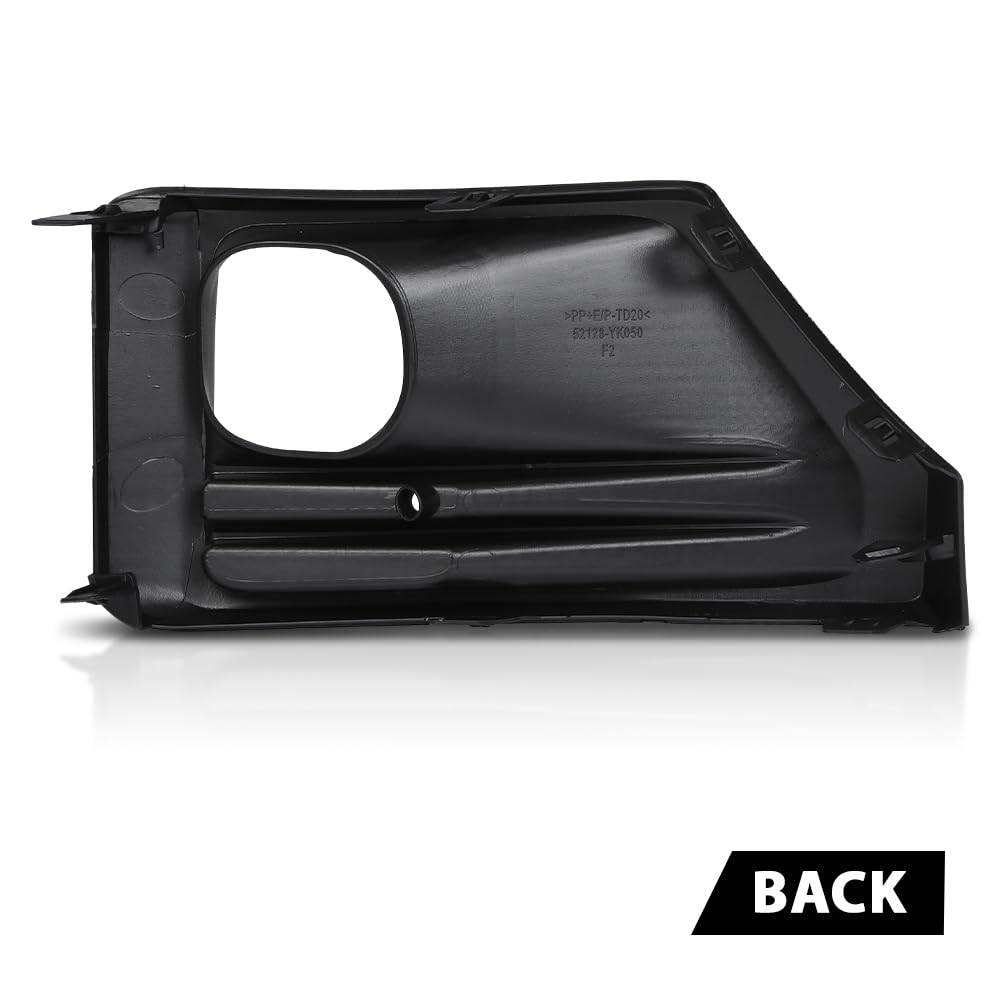 G-PLUS Front Left Fog Light Bezel Black Compatible with Toyota RAV4 Adventure/TRD Off-Road 2019-2023 521280R170, TO1038226