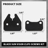 G-PLUS Sun Visor Clips, Compatible with Dodge Ram 1500 Trucks 2019 2020 2021 2022 2023 Black Visor Clips 2pcs