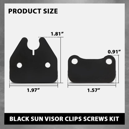 G-PLUS Sun Visor Clips, Compatible with Dodge Ram 1500 Trucks 2019 2020 2021 2022 2023 Black Visor Clips 2pcs