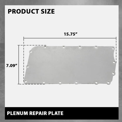 G-PLUS Intake Manifold Plenum Repair Plate Compatible with Dodge 360 Magnum V8 1992-2003 5.2L 5.9L Engines Aluminum
