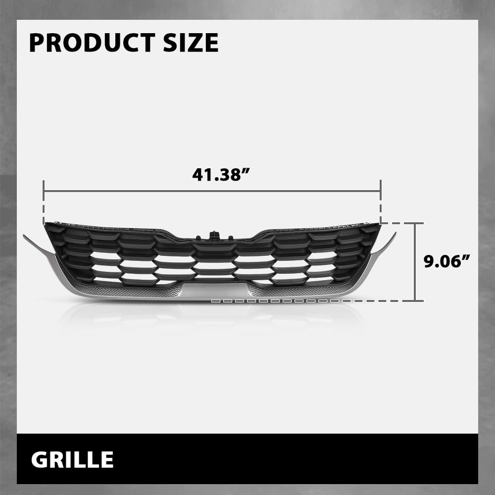 G-PLUS Front Bumper Grille Grill, Compatible with Kia Seltos 2020-2023, 86350Q5000, 86350 Q5000, 86350-Q5000