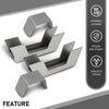 G-PLUS Under Bed Weld In C-Notch Compatible with Chevy Silverado 1500 2007-2018 GMC Sierra 1500 2007-2018 Silver