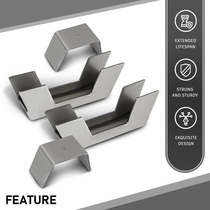 G-PLUS Under Bed Weld In C-Notch Compatible with Chevy Silverado 1500 2007-2018 GMC Sierra 1500 2007-2018 Silver