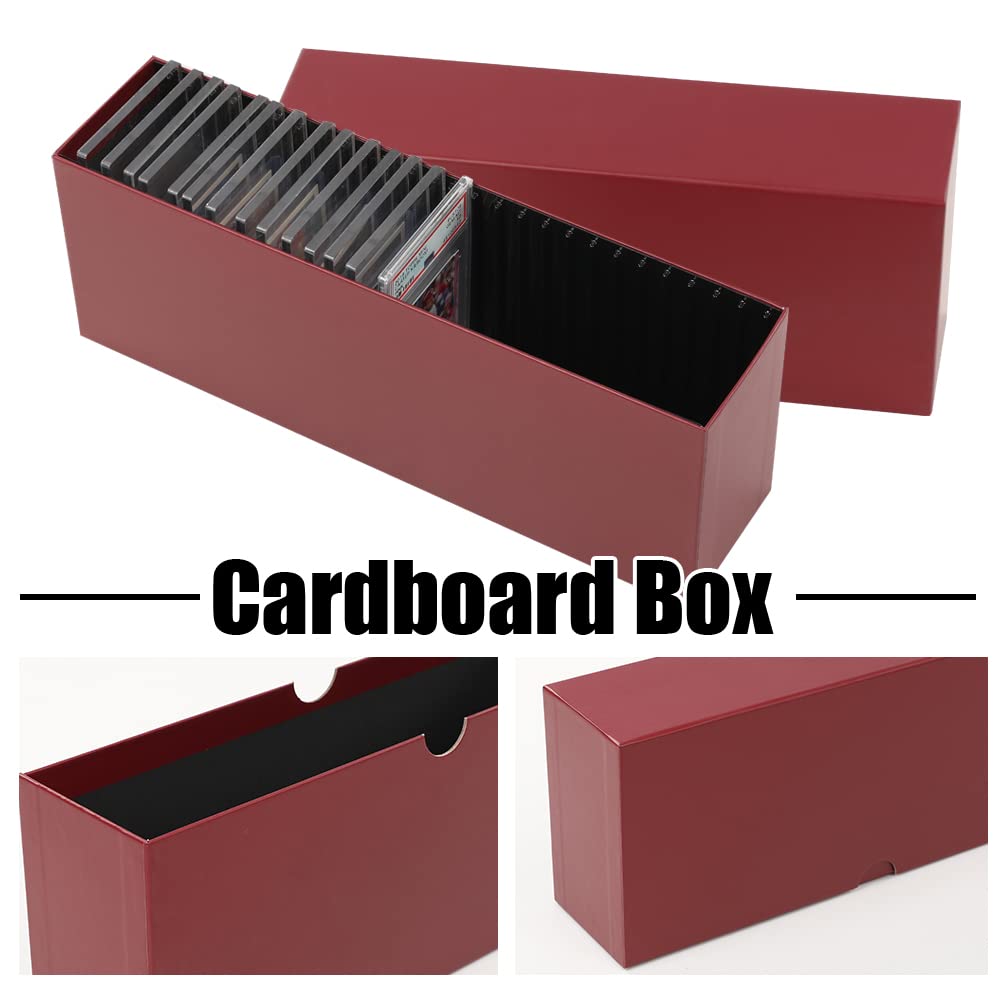 G-PLUS Slotted Graded Card Storage Holder Container Trading Cards Boxes Fit Slat Storage Boxes