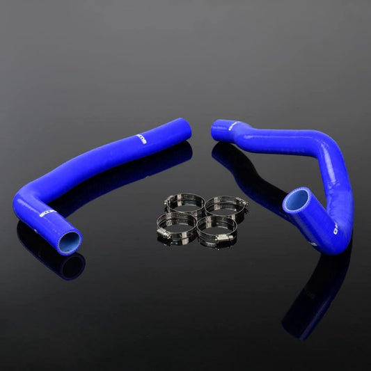 G-PLUS Silicone Radiator Coolant Hose Kit Clamps Compatible With 1997-2002 TOYOTA SUPRA JZA80 2JZ-GTE TURBO VVTI Blue