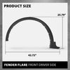 G-PLUS Front Left Fender Flare Wheel Opening Molding, Compatible with Ford Escape 2020-2024, Driver Side, LJ6Z16039AB, LJ6Z16039AA, FO1290138