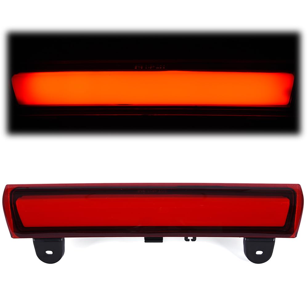 G-PLUS LED Third Brake Cargo Light Compatible With 2000-06 Chevy Suburban Tahoe GMC Yukon(ONLY For Liftgate Rear Doors),3RD Stop Tail Lamps (LED Strip Chrome Housing Red Lens)