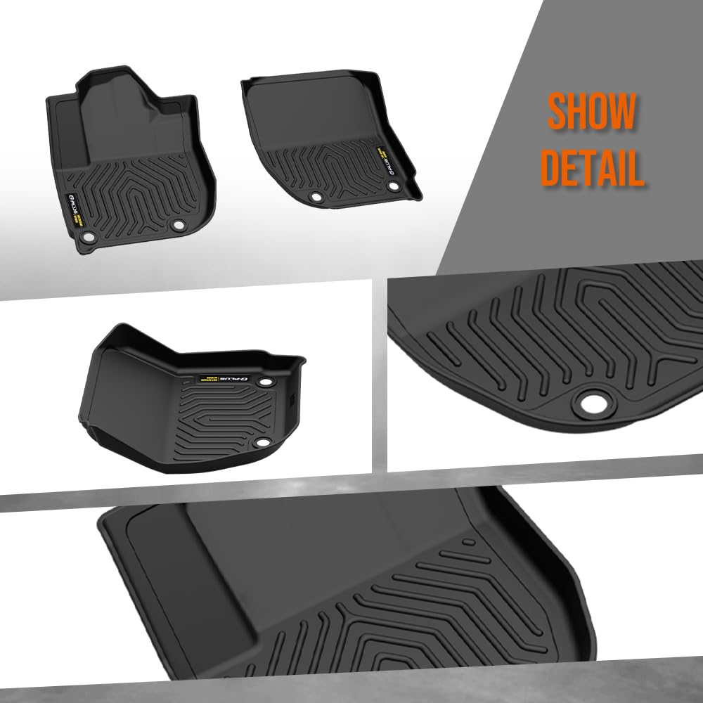 G-PLUS Floor Mats Fit Honda HR-V HRV 2016 2017 2018 2019 2020 2021 2022 Floor Liners,TPE All Weather Protection HRV Floor Cargo Liners Accessories 1st & 2nd Row alfombras para carro