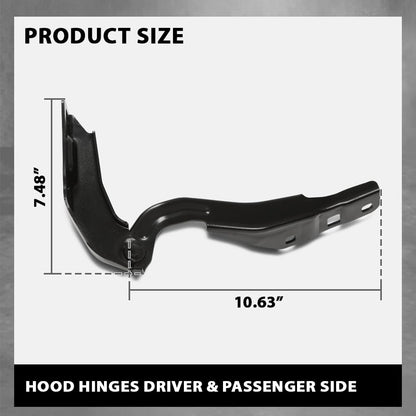 G-PLUS Pair Hood Hinges Set, Compatible with Chevy Colorado 2015-2022/ GMC Canyon All Terrain 2015-2022, 23303047, 23303048