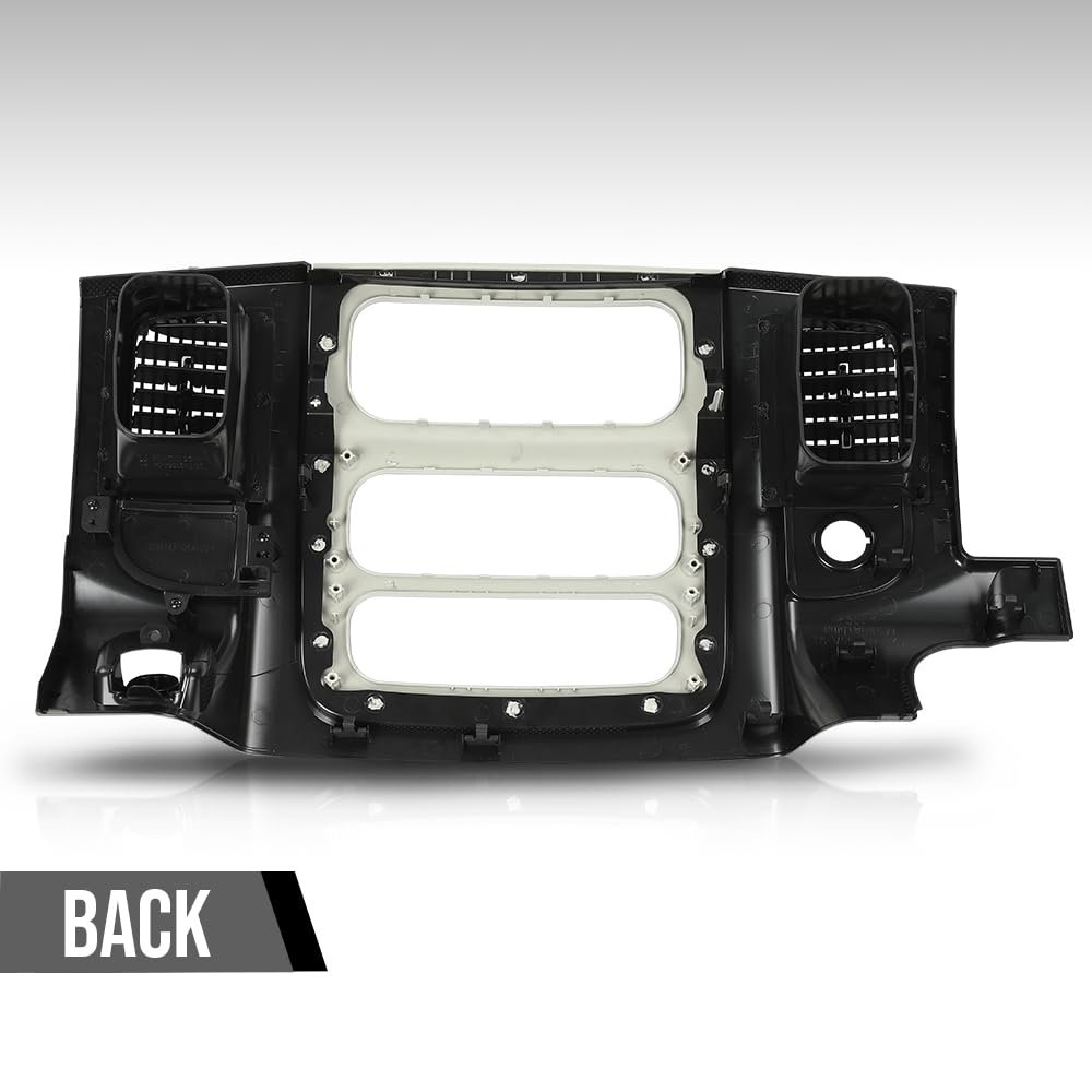 G-PLUS Center Dash Radio Bezel Climate Trim Panel Compatible with Dodge Ram 1500 2002-2005/ Ram 2500 3500 2003-2005 (w/Vents, w/o Storage)