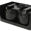 G-PLUS Front Rear Bench Seat Dual Cup Holder Center Console Insert Double Storage Compatible with Chevy Colorado 2004-2012/Fit GMC Canyon 2004-2012 19256630 89039574 89039575 19121876