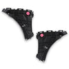 G-PLUS Front Bumper Brackets Compatible with Toyota Tundra 2014 2015 2016 2017 2018 2019 2020 2021 Black Driver & Passenger Side Bumper Bracket Retainer
