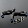 G-PLUS Silicone Radiator Coolant Hose Kit Clamps Fit Compatible With Pontiac Fiero 2.5/2.8L L4/V6 1984-1988 Black