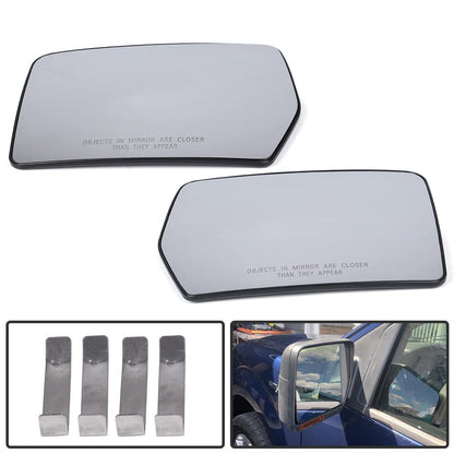 G-PLUS Power Mirror Glass Compatible With 2004-2010 Ford F150 Mark LT Pickup Truck,Exterior Mirror View Mirror Glass (A Pair(Left+ Right))