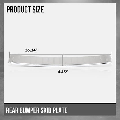 G-PLUS Rear Bumper Skid Plate Compatible with Benz X164 GL-Class GL450 GL500 GL550 2009-2012 A1648840190 Silver