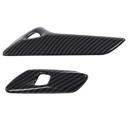 G-PLUS Carbon Fiber Interior Door Handle molding Cover Trims Compatible with Chevy Corvette C7 2014 2015 2016 2017 2018