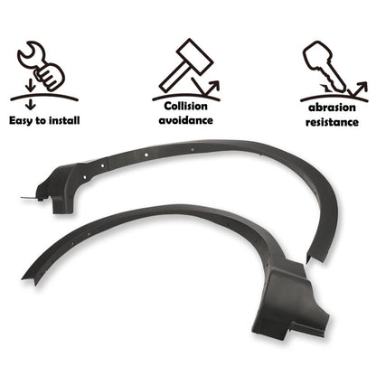 G-PLUS Front Left & Front Right Fender Flares Compatible with Ford Escape 2013-2017 Wheel Cover Protector, Wheel Well Arch Opening Molding Flares CJ5Z-16268-AB