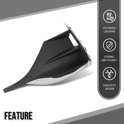 G-PLUS Front Left Side Fog Lamp Bezel Insert Compatible with Buick Encore GX 2020 2021 2022 42660271, GM1046137 Chrome Black