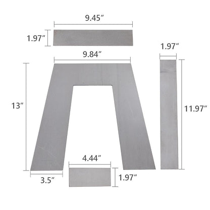 G-PLUS Weld on Lowering Truck Under Bed Frame 10" Tall Step C Notch Kit 2" Wide