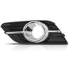 G-PLUS Front Left Driver Bumper Insert Fog Light Bezel Trim Compatible with Buick Encore 2013 2014 2015 2016 GM1038172, 95470236 Chrome Black