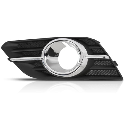 G-PLUS Front Left Driver Bumper Insert Fog Light Bezel Trim Compatible with Buick Encore 2013 2014 2015 2016 GM1038172, 95470236 Chrome Black