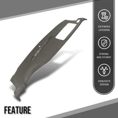 G-PLUS TPE Molded Dash Cover Cap Overlay Compatible with Chevy Silverado 1500 2500HD 3500HD (LTZ Only) 2007-2013, Fit GMC Sierra (SLT/Denali Only) 2007-2013 Beige