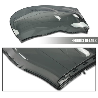 G-PLUS Chrome Housing Amber Corner Headlight Lamps Cover Smoke Compatible with 2002-2005 Dodge Ram 1500/2003-2005 Dodge Ram 2500 3500 55077121AF 55077120AF 55077121AG 55077120AG