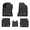 Floor Mats & Cargo Liner Fit Jeep Compass 2017 2018 2019 2020 2021 2022 2023 2024 2025 All Weather Protection TPE Floor Liners 1st & 2nd Row Black, alfombras para carro