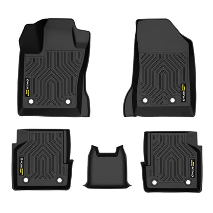 Floor Mats & Cargo Liner Fit Jeep Compass 2017 2018 2019 2020 2021 2022 2023 2024 2025 All Weather Protection TPE Floor Liners 1st & 2nd Row Black, alfombras para carro