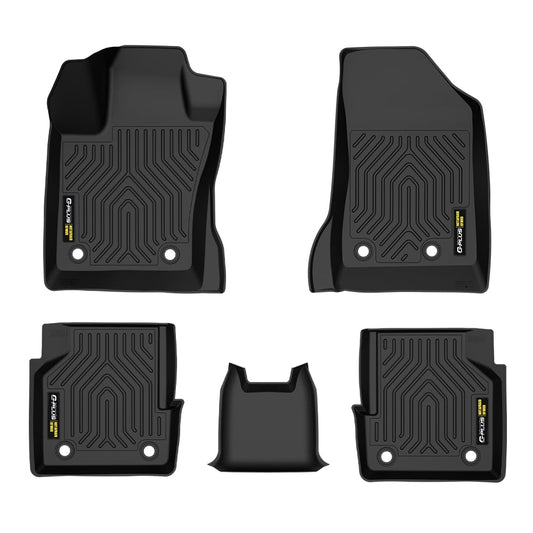 Floor Mats & Cargo Liner Fit Jeep Compass 2017 2018 2019 2020 2021 2022 2023 2024 2025 All Weather Protection TPE Floor Liners 1st & 2nd Row Black, alfombras para carro